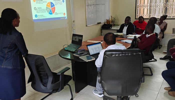 FCL Staff being trained on how build resilience in a workplace environment